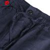 Pierre Cardin Men's Lightweight Linen Chinese Style Straight-Leg Pants