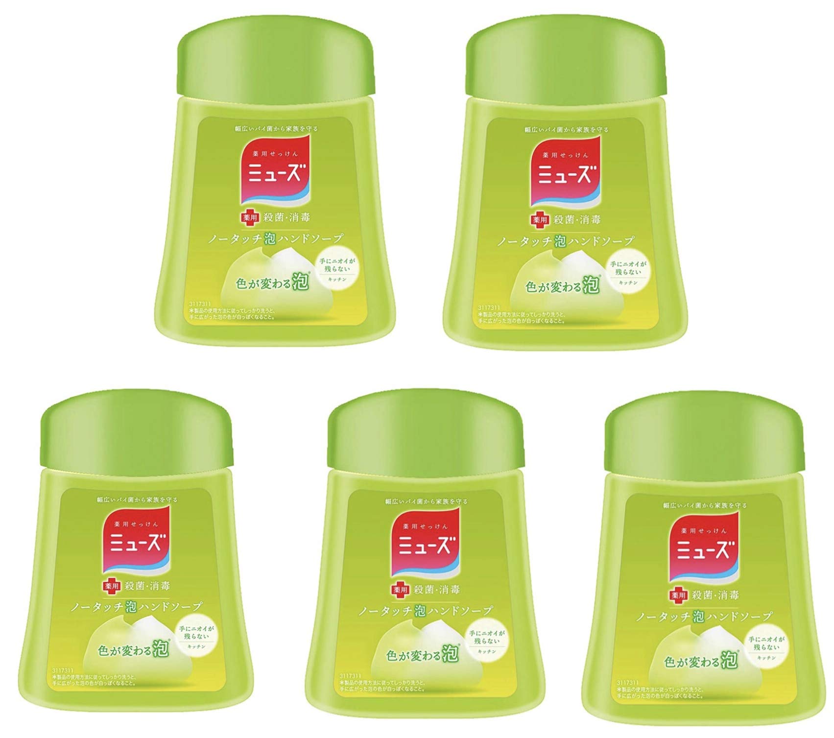 

Muse No Touch Kitchen Hand Soap Refill 250ml of [Set 5] зелёный