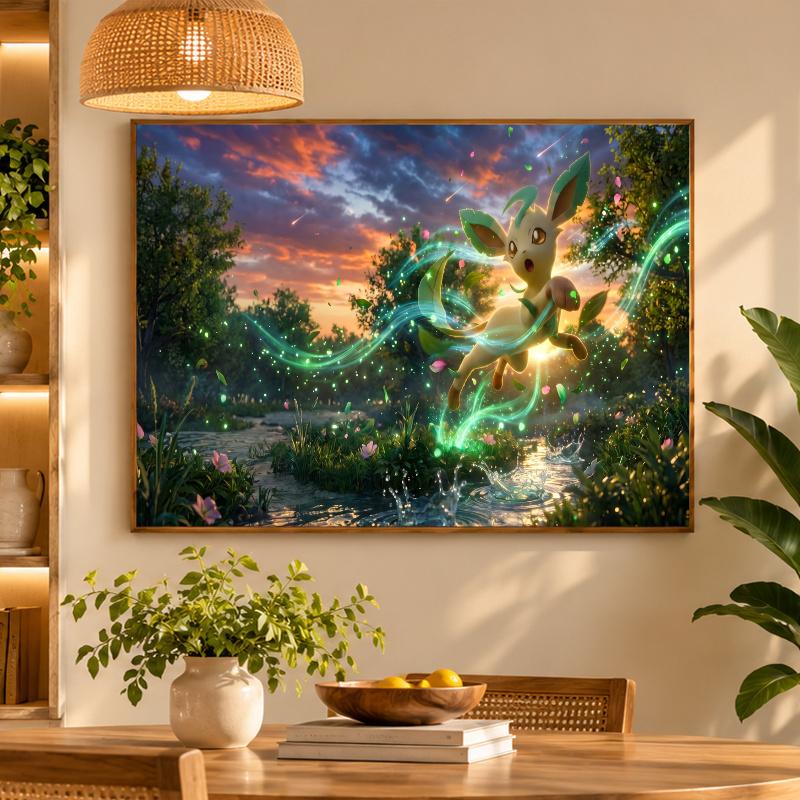 5D Diamond Painting Leafeon DIY Full Drill Diamond Art Kit Home Decoration