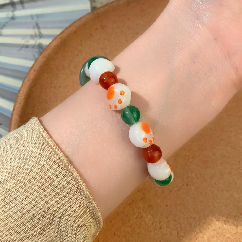 

Лето Новинка 2024 Браслет из смолы в китайском стиле с бусинами в виде кошачьих лапок Ручной работы Женский Для