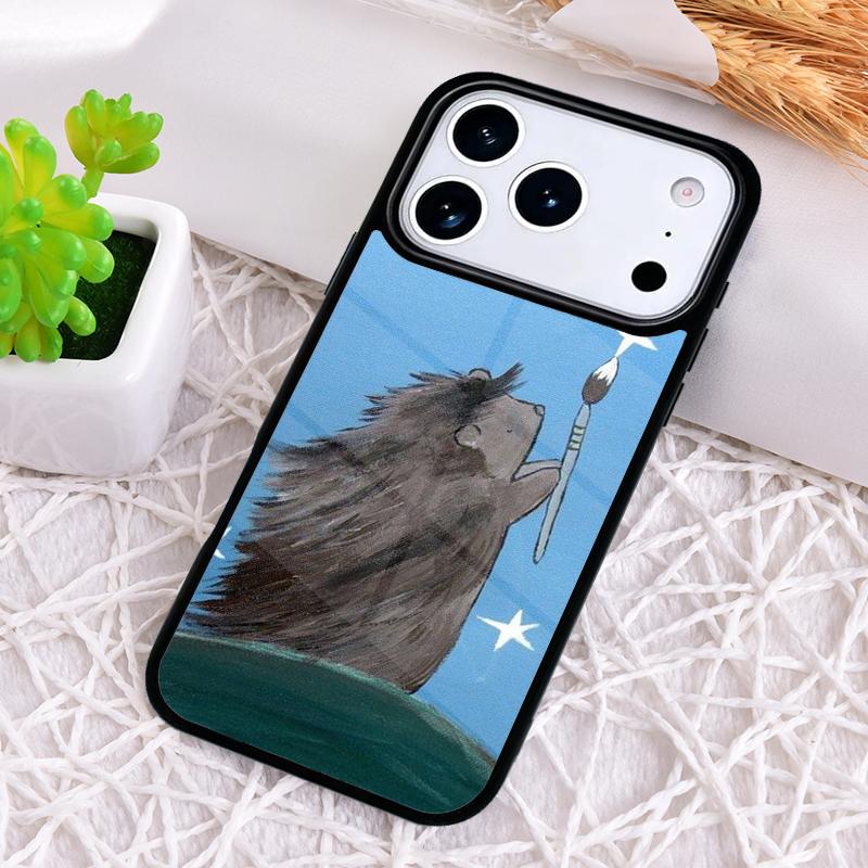 Igel Weiche Handyhülle für iPhone 17 Air 16 15 11 12 14 13 Pro Max Stoßfeste Hülle
