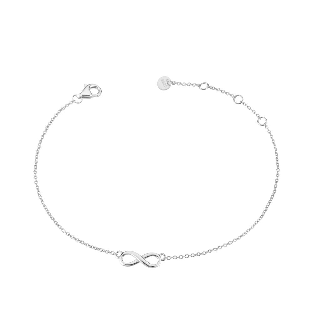 

ANDYWEN New 925 Silver Gold Best Friend Charm Chain Bracelet Women Plain Luxury Jewelry New Wedding Gift серебряный