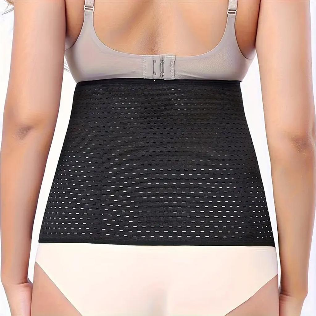 Women's Waist Training Belt, 6 Rows Of Adjustable Hooks, Plus Size Waist Cincher Corset, Slimming Tummy Control Band Breathable Shapewear Girdle