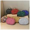 Nuova borsa da sera con diamanti Borsa a tracolla da donna alla moda per banchetti Borsa piccola da sera Borsa a tracolla messenger interamente ricoperta di diamanti