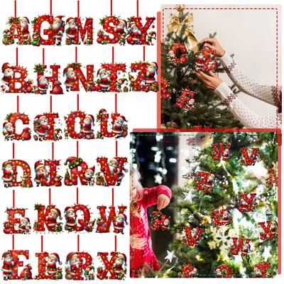 26 Letter,Christmas,Ornaments,Acrylic,1