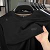 Men's Trendy Fleece-Lined Winter Pullover Hoodie - Casual Warm Round Neck Design