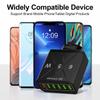 65W 6 Ports USB Fast Charger EU/US/UK Plug Quick Charge 3.0 for IPhone 16 15 14 13 Xiaomi Samsung Redmi K60 Travel Mobile Wall Charger