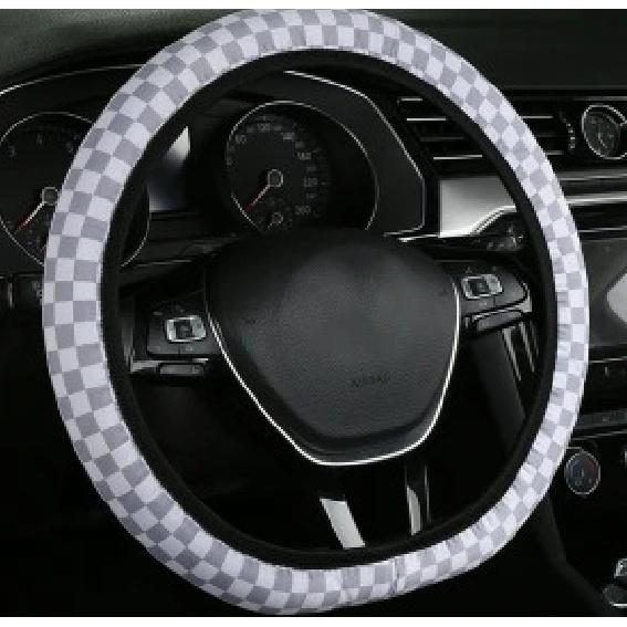 Ten color checkerboard pattern car steering wheel cover Universal 15-inch steering wheel cover