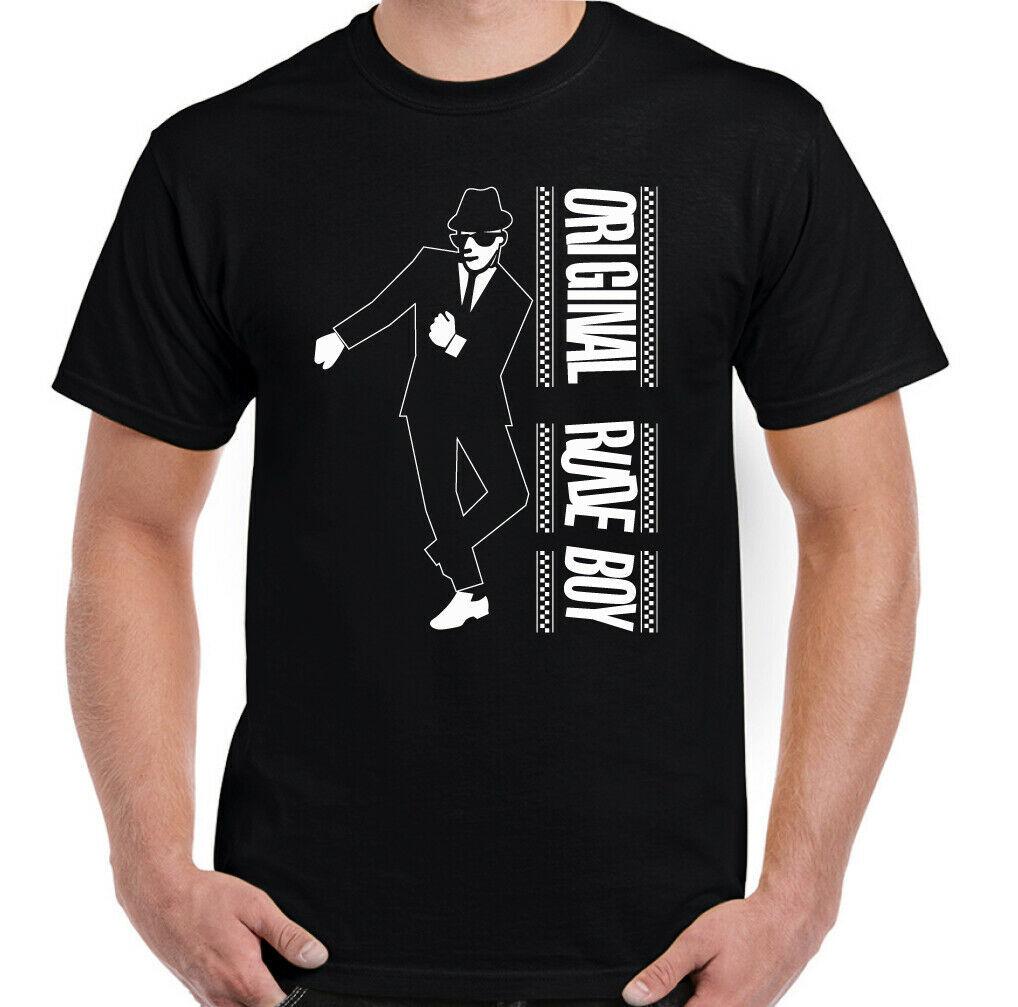 Rude Boy T-shirt Mens Original 2 Tone Two tone 2Tone Unisex L