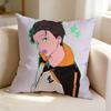 N-Natsuki S-Subaru R-Re ZERO Anime  Pillow Case Square Double-Sided Sofa Cushion Cover Bedroom Bedside Pillow