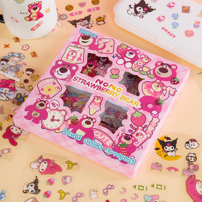 Kuromi Cartoon Sticker Set For Kids Diy Crafts Water Bottles School Supplies Lotso