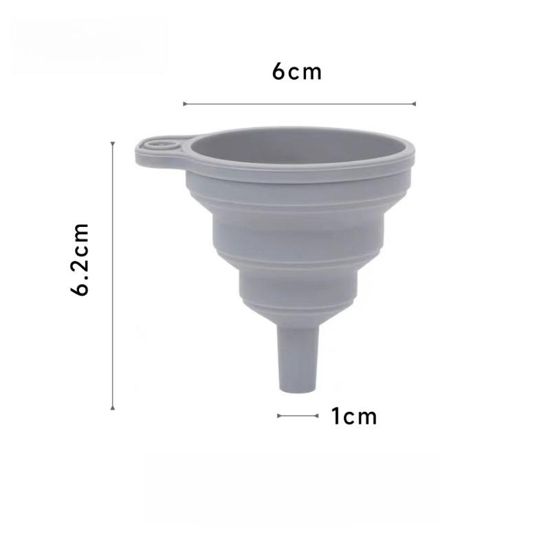 1Pcs Kitchen Mini Silicone Gel Foldable Funnel Hopper Cooking Kitchen Gadgets