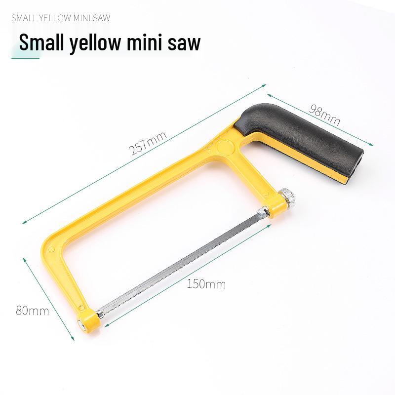 15cm Mini Hacksaw Blade - 6" Small Hand Saw Bow, 150mm Blade, Aluminum Alloy