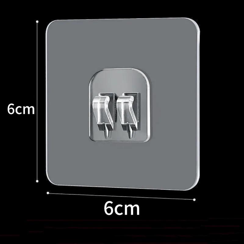 

Бесшовные клейкие крючки Прозрачные Домашние Акриловые Прочные Самоклеящиеся Крючки Вешалка для ванной комнаты Крючок-зажим Вешалка Настенная полка 1PC
