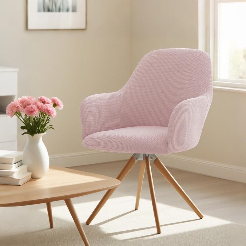 Waterproof Cubic Lattice Velvet High Armrest Chair Cover Soft Household Four-Season Chair Cover Elastic Cover