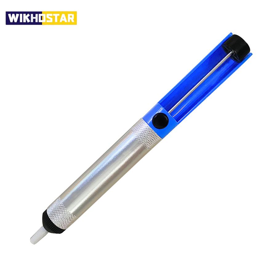 Aluminium Desoldering Suction Pump Tool Solder Sucker Suction Tin Pen Removal Device Blue Vacuum Soldering Iron Desolder