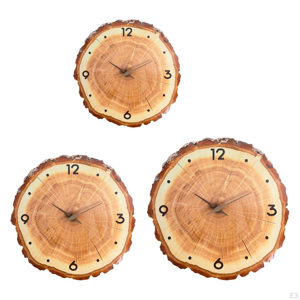 Hanging Wall Clock, Round Ornament, Silent Decorative Clock for Dining Room.
