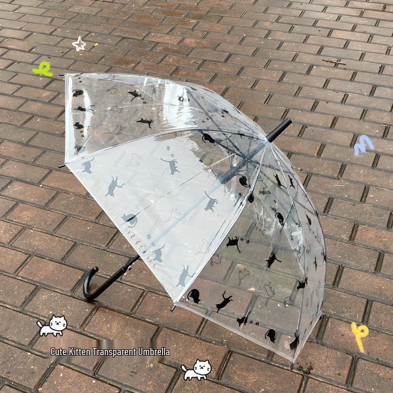 Miffy Dual-Use Transparent Sunny & Rainy Cute Kids' Umbrella - Automatic, Portable, Cartoon Design