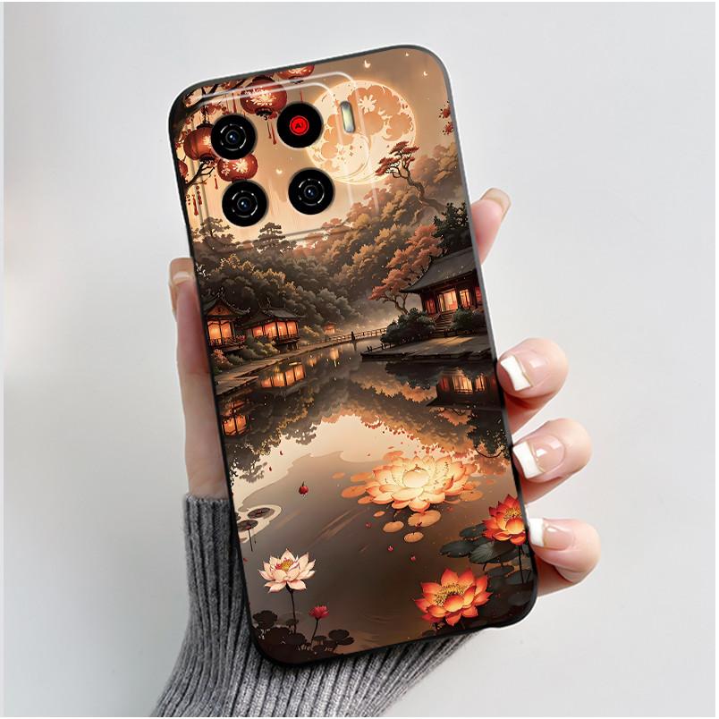 For ZTE Blade A56 Z2473 Case Cute Love Rabbit Cartoon Black Soft Silicone Protect Cover For ZTE Blade Nubia A56 Pro Phone Casing