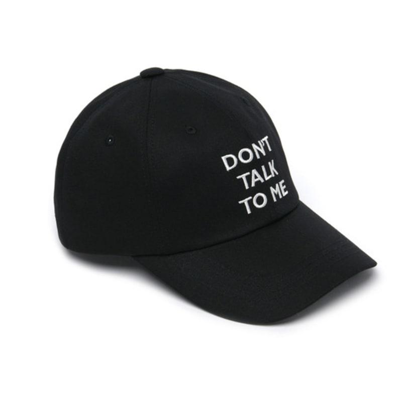 

Rolling Studios DONT TALK TO ME EMBROIDERED BALL CAP BLACK BLACK