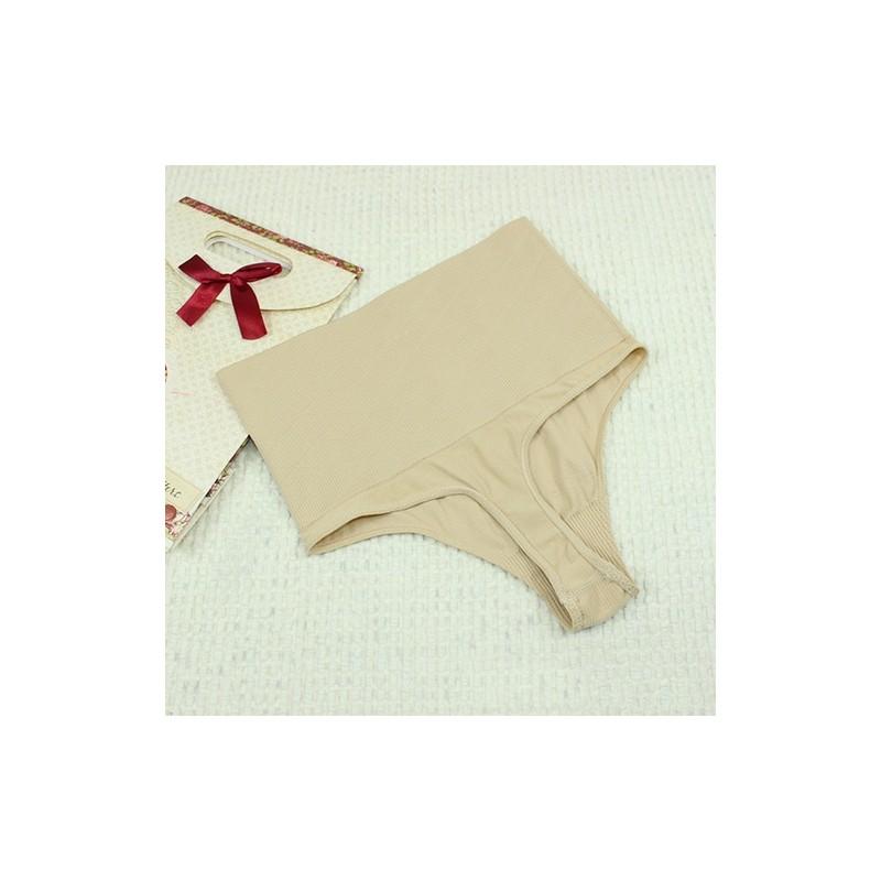 

Бесшовные трусики-стринги с высокой талией для формирования фигуры, удобная нейлоновая ткань, трусики для контроля живота Skin,XXXL