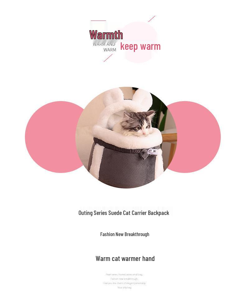In Stock Portable Cat Carrier with Integrated Bed & Hand Warmer