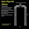 ABMH-Acrylic Outflow Pipe Double Rain Bar High Transparent Aquarium Filter Fish Tank Accessories Rain Shower Outlet Tube Accessr