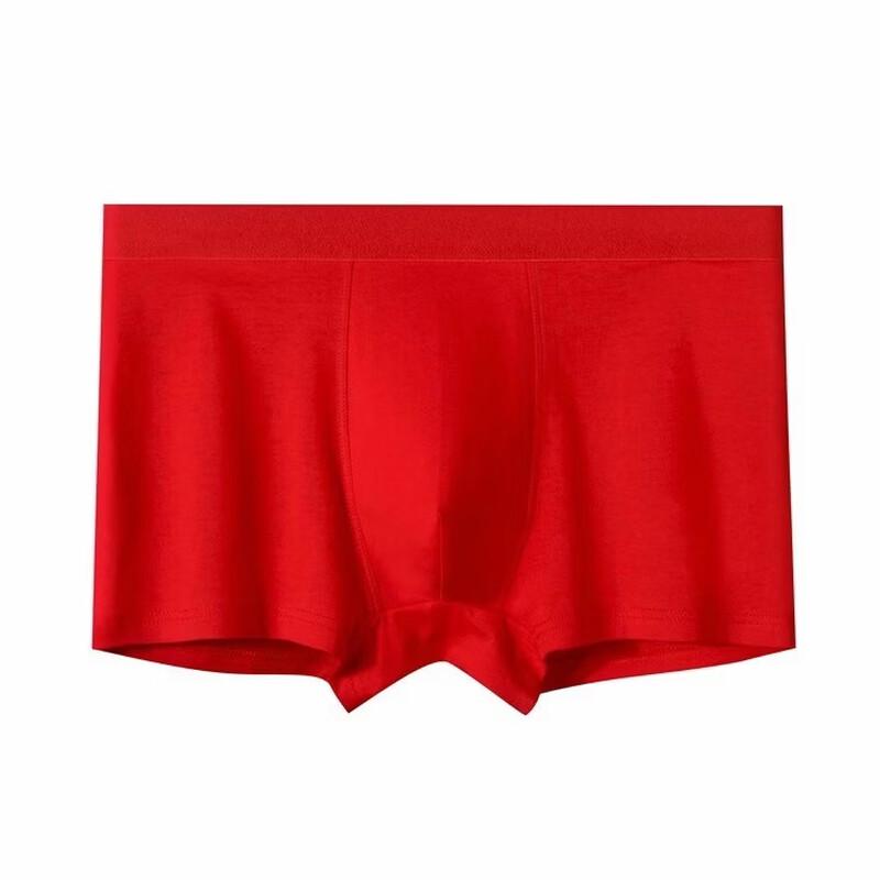 

Men s Mid-Waist Red Boxer Briefs
