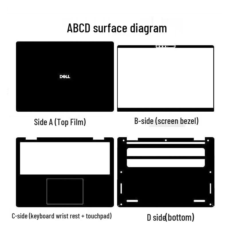 Dell Inspiron 14 Ochranná fólie a samolepka pro 5441/14 Plus