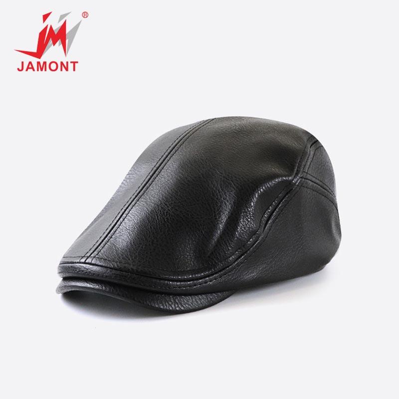 

Мужская промытая кепка из искусственной кожи в стиле ретро, ​​весенняя кепка вперед