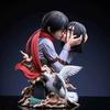 Attack on Titan - The Death Kiss & Mikasa Ackerman Head-Hugging Double Statue Figure Set, Room & Desk Decoration Anime Gift