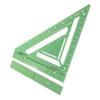 Rafter Square Tool Aluminum Alloy Woodworking Square Ruler with Jig Block Fixing Screw for Carpenter