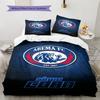 Arema FC Pattern Bedding Set Quilt Cover Pillowcase Home Decor Gift (1 * Duvet Cover + 2 * Pillowcase, Without Core)