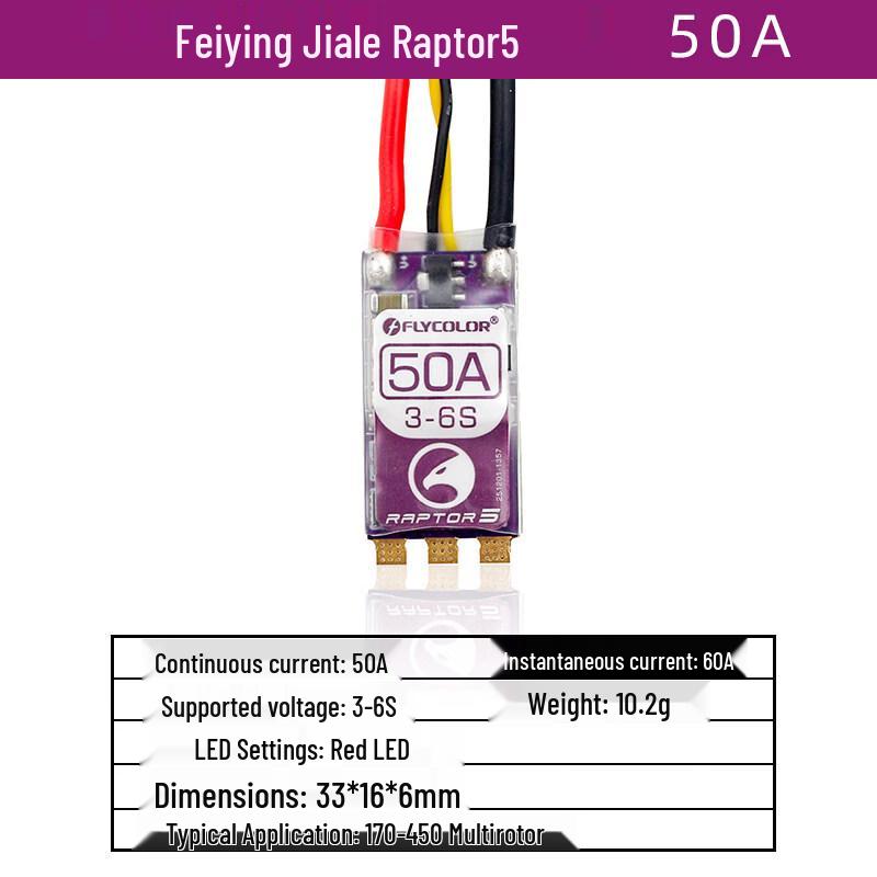 

FLYCOLOR Raptor 50A BLHeli32 5th Gen ESC
