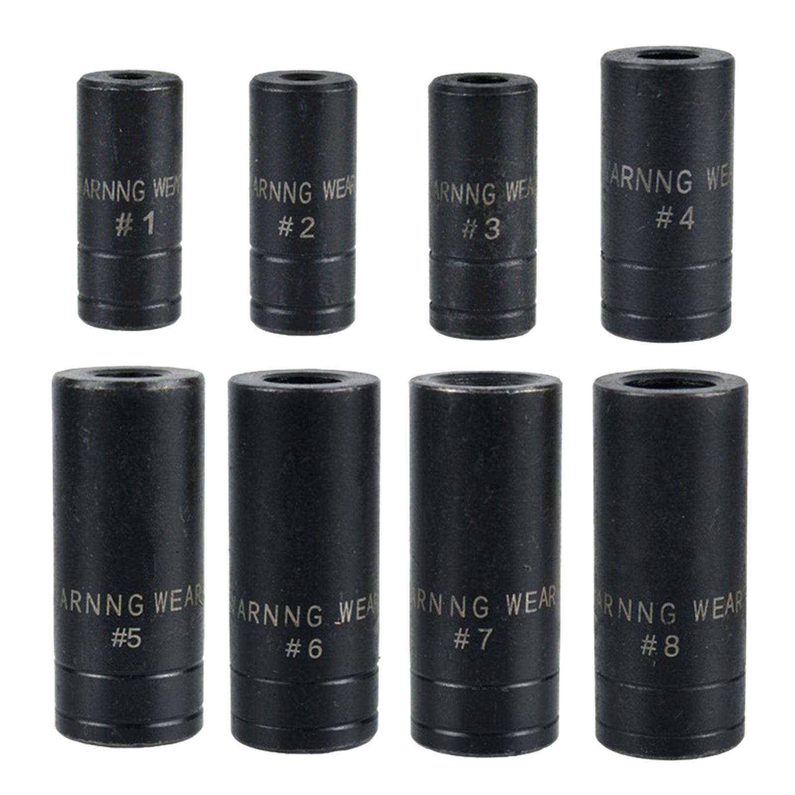 

8 шт. 1/4 3/8 Шестигранная торцевая головка Стандартные инструменты для ремонта автомобилей, автофургонов и грузовиков для трещоточной рукоятки Глубокая сменная головка