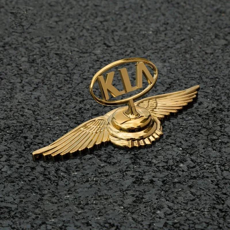 AABJD1 Lega di Zinco Emblema Cofano Anteriore Adesivo Cromato per KIA K2 Optima K5 Forte Borrego Ceed K3 Cerato Sorento Soul Forte Sportage