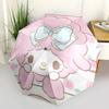 1pc My Melody Automatic Opening/Closing Umbrella with Cute Bow Design - Portable Folding Design, 8-Bone Iron Frame, Outdoor Use, Ideal Gift for Fans,
