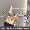 Fashionable Ultra Light Anti Blue Light Reading Glasses, High-end Presbyopia Fashionable Reading Glasses+100 To+400