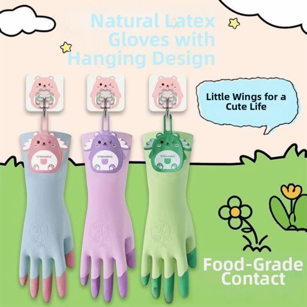 Non-Slip Dishwashing Gloves Tear-Resistant Laundry Cleaning Gloves Household Cleaning