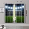 2pcs, Spring Summer Curtains Football Field Goalkeeping Field Yarn Curtains Polyester Woven Outdoor Decorations Perfect for