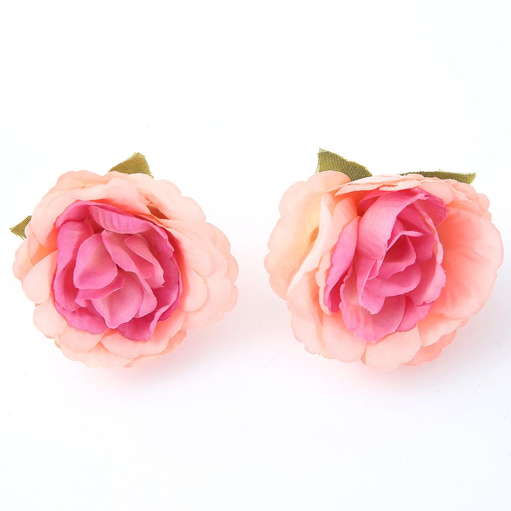 10/20Pcs Artificial Flower Heads Home Room Decoration Bridal DIY Flower Wreath Craft Handmade Gift Box Wedding Decor Accessories