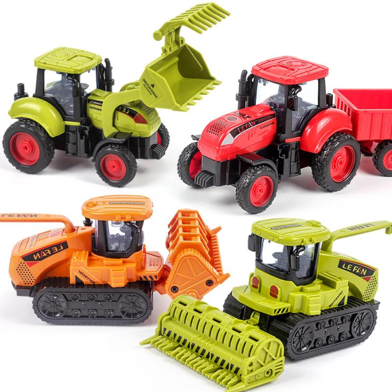 1Pcs Dump Truck Crane Engineering Inertia Car Toy Manual Skills Development Inertial Gliding City Construction Excavator Models