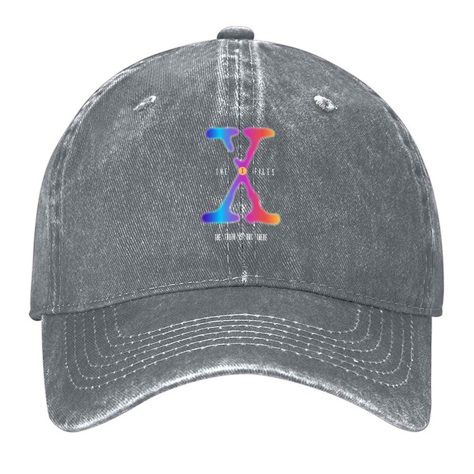 

2026 Colourful X Files Logo Baseball Cap Hip Hop Bobble Hat Rugby Sunscreen Men s Baseball Women s