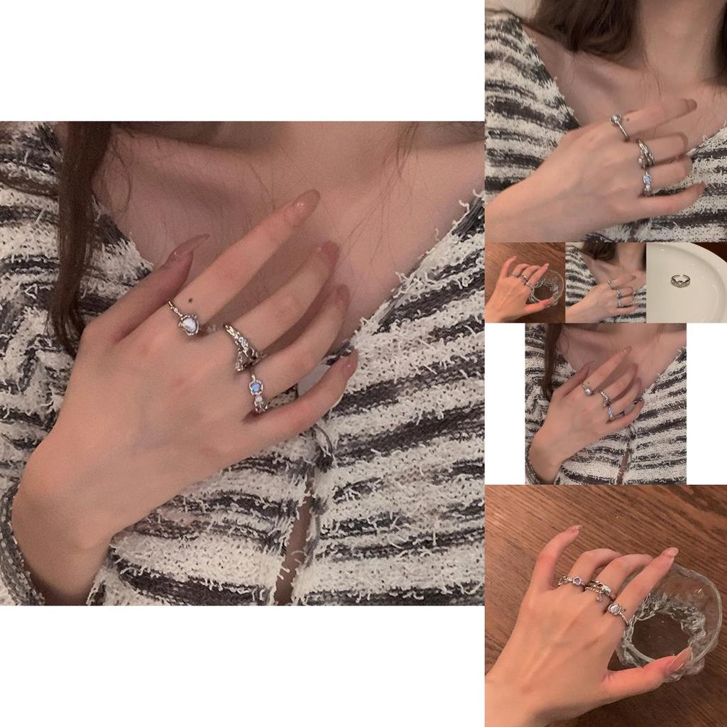 Unique Heart-shaped Copper Ring With Adjustable Open Design For Women Fashion Jewelry