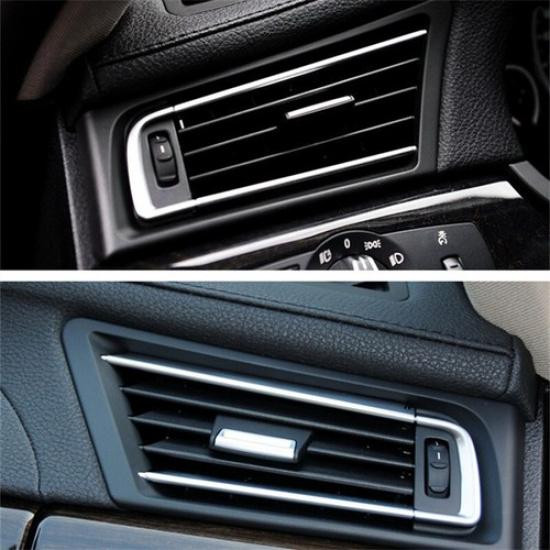Car Front Left + Right AC Air Vent Outlet Grille Trim For BMW 7 F01 2009-2015