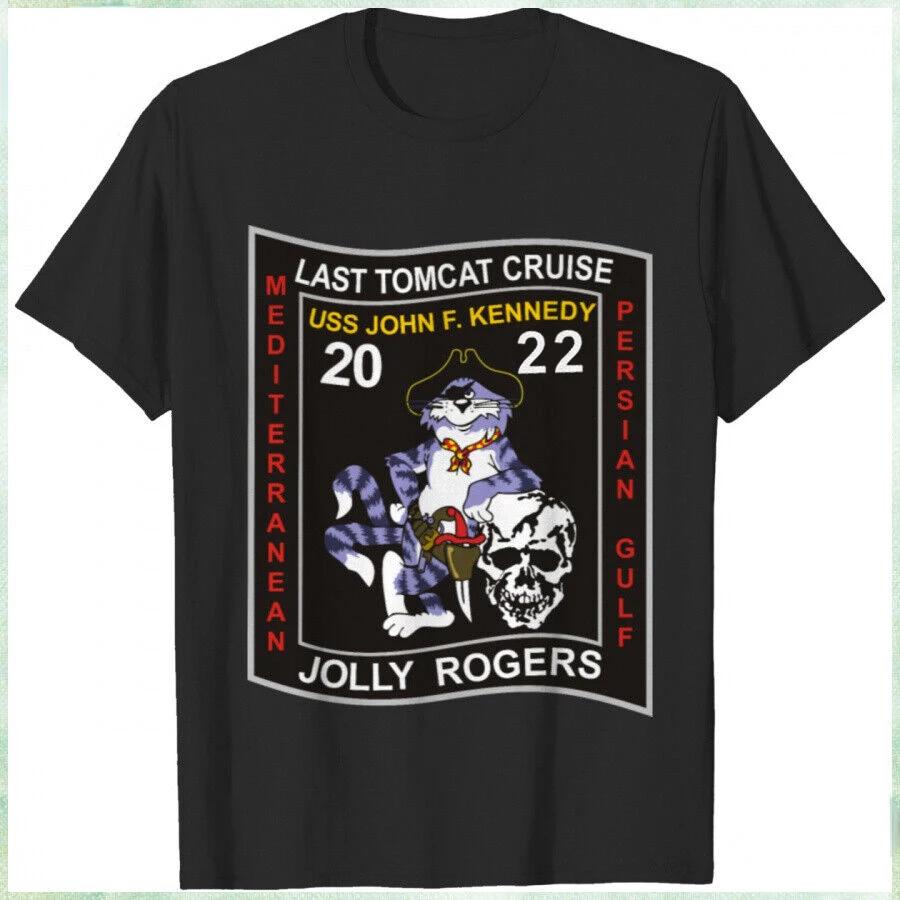 

Naval VF-84 Jolly Rogers Tomcat Squadron T-Shirt New Short Sleeve Casual 100% Cotton O-Neck Summer Mens T-shirt 4XL