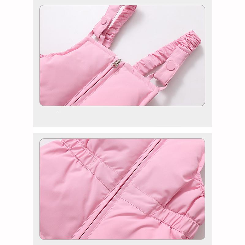 Children's Down Ski Suit Overalls Winter Outer Wear Baby Down Jacket Children