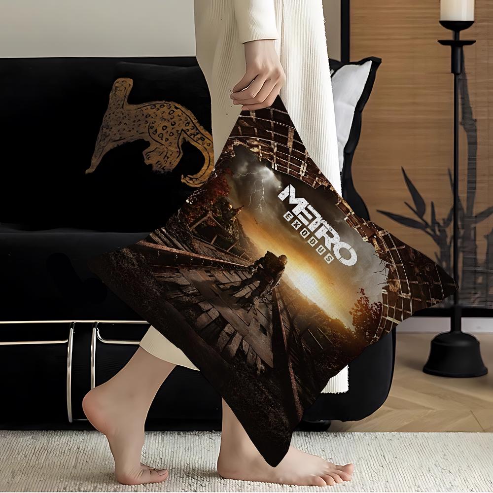 M-Metro 2033 Anime Video Game Pillowcase Toon Gift Cushion Cover Bedroom Home Sofa Chair Seat Decor Pillow Case