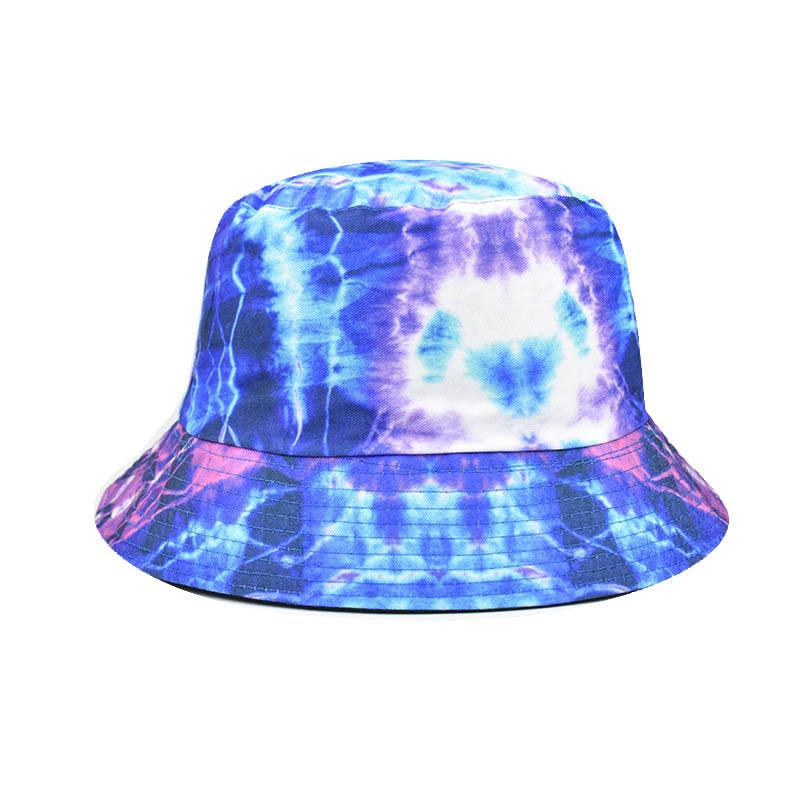Fashionable Dust Proof Sun Hat Personality Colorful Tie Dyed Fisherman's Hat 2021 Designer Bucket Hats