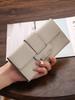 2024 Women's Tri-Fold Leather Wallet: Chic Korean Style Multi-functional Card Holder Bag